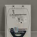 KOHLER Stonewood Quiet-Close, Elongated Toilet Seat Soft Close, Durable Wood, Easy Installation, Universal Fit, Home Essentials, White Finish, K-20466-0