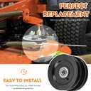 756-0638 Deck Double Spindle Pulley Fit for MTD Fit for Yard Machine LT16 LT165 LT18 LT185 Hydrostatic Lawn Tractor