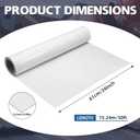 LEIFIDE 1 Rolls White Aluminum Trim Coil 24 Inch x 50 ft Metal Flashing Roll for DIY Roofing Repair Installation