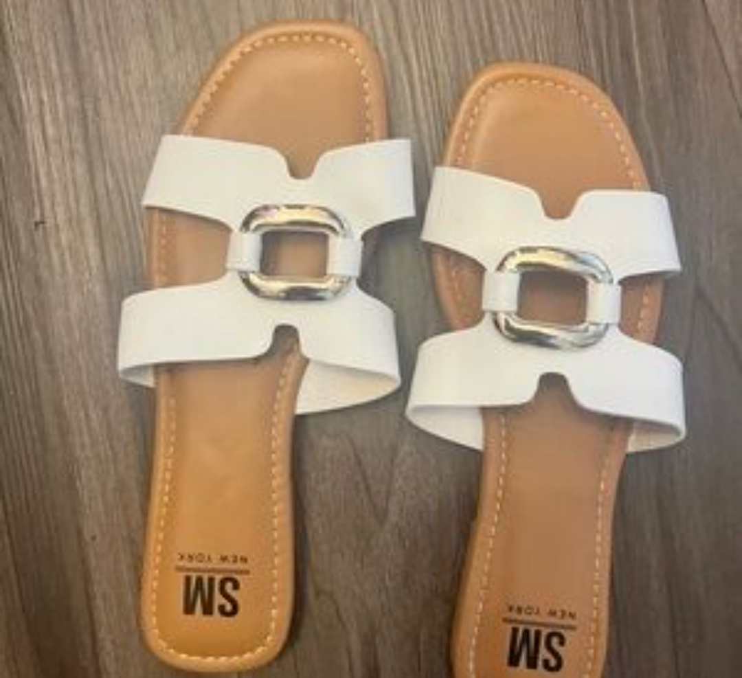 SM New York White Women Shoes 11