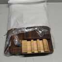 THETCHRY Walnut Wood Cutting Board Set, End Grain Cutting Boards for Kitchen with Handle, Non Toxic Wooden Charcuterie Boards Double Sided, Butcher Block for Meal Prep & Serving with Gift Box