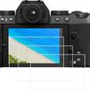 2 x PCTC X-S10 Screen Protector for Fujifilm X-S10 X-T30 X-T20 X-T10 X-F10 X-E3 X-T100 X-A1 X-A2 X-M1Not for X-S20 Camera, 0.3mm 9H Hardness Ultra Clear Tempered Glass Screen Anti-Scratch (3 Pack)