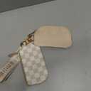 Local Girl Dual Wristlet in Khaki Checker
