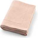 Knitted Organic Cotton Baby Blanket- Swaddle Blanket, 30" x 40" Soft Receiving Blanket for Newborn (Blush Ultra-Soft)