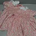 Curipeer Toddler Girl Dress Summer Floral Dresses for Girls Short Sleeve Playwear Sundress (Pink)