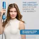 BaBylissPRO StyleSwitch Ionic Multi-Styler, Air Styler and Hair Dryer, Lightweight Hot Air Brush with 5 Attachments, Automatic Dual Voltage (Blue)