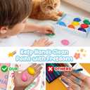 9 Color Egg Shaped Crayons,Plam Grip Washable Paint,for Fotoddlers, Kids,Children