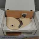 Foldable Extra Large Manual Bread Slicer for Sourdough Bread - Adjustable Thickness & Evenly Slice, with Knob and Scale, Folding Woodbase, Suction Cups and Bread Guide for Bagel, Sandwiches, Toast (Cream)