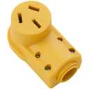 NEMA 10-50R Receptacle,50AMP 125/250VOLT,3-Pole 3-Wire Connector,50A AC Industrial Grade Cord End Female Socket DIY Heavy Duty Industrial Grade Outlet for Dryer,Stove,RV & Generator,ETL Listed,Yellow