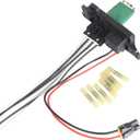 HVAC Blower Motor Resistor Kit with Harness Compatible with The Following Models: 2003-2006 Chevy Silverado Tahoe Suburban Avalanche GMC Sierra Yukon Cadillac Escalade, Replaces 89019088