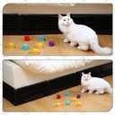 Treela 18 Pcs Under Couch Blocker for Bed Couch Furniture Underneath Under Bed Blocker with Zip Ties, Prevents Toys Pets Under Furniture Ideal for Living Room Bedroom, Black (14.5 x 4.7 x 6.7'')