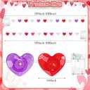 ROCEEI 4 Pack Heart String Lights, 39.2 Ft LED Fairy Lights, Battery Operated Romantic Hanging Light for Bedroom, Wall, Window, Wedding, Party Decor(Plastic,30 Bulbs,Mixed Colors)