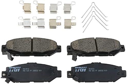 TRW Pro TRC0572 Disc Brake Pad Set For Lexus SC400 1992-2000, Rear, And Other Applications