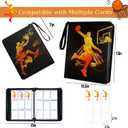 Basketball Cards Binder 900 Pockets, Trading Cards Holder Card Collectors Album,Trading Card Binder 9 Pocket with 50 Removable Sleeves for Basketball Card and Sports Card