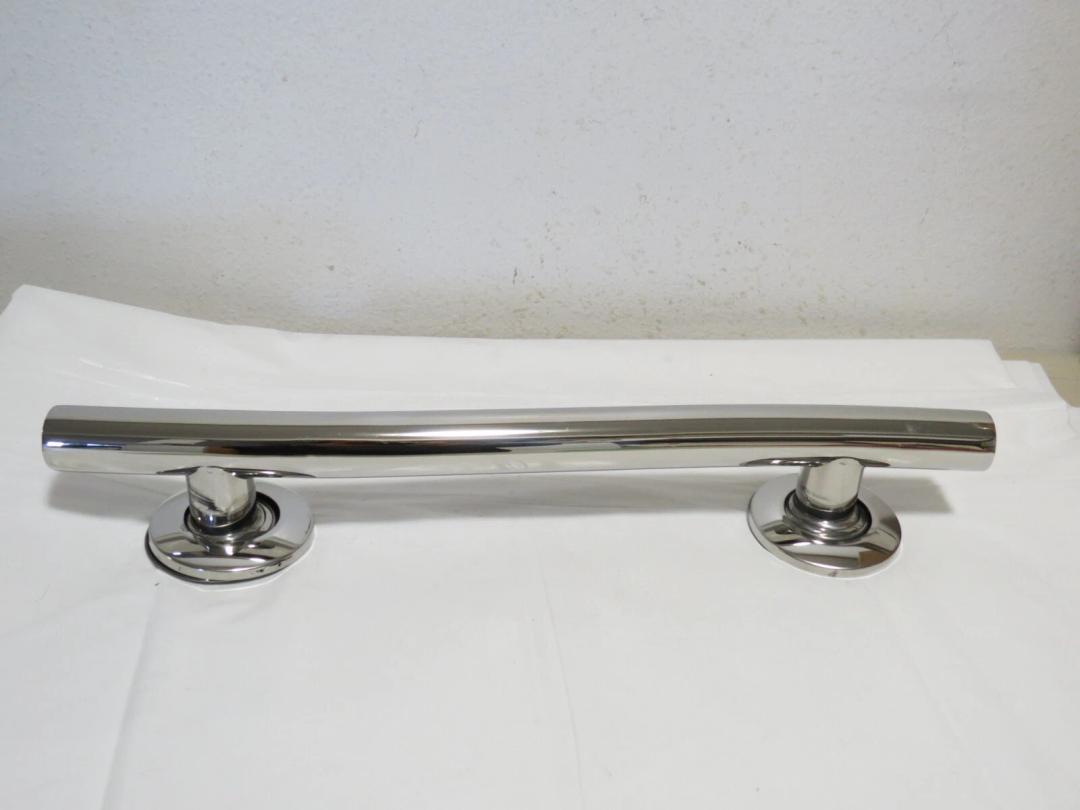 Seachrome 18 Inch Bathroom Wave Grab Bar Polished Finish GW-3518-QCR-PS