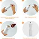 Wooden Pepper Mills Grinders, Manual Salt Pepper Grinder Refillable Wooden Mill, Rubber Wood, White (2"W x 8"H, White Color 1 Pack)