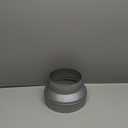 Duct Reducter 8 to 6 Air Ducting Reducer Increaser Air Duct Adapter or Round Metal Pipe Reducer for Bathroom Kitchen Ventilation Systems (Silver)