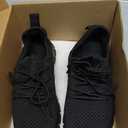 Women's Running Shoes Lightweight Walking Sneakers Tennis Athletic Lace Up Gym Casual Fashion Fitness Sports Soft Sole Mesh Workout Comfortable (8, Black)