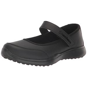 Skechers Kids Girls Microstrides-Recess Rules Sneaker, Black/Black, 3 Little Kid