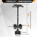 Colingmill UTV Gun Holder UTV Gun Rack, Stand up Equipment Mount Holder Clamps Accessories Compatible with Golf Cart Vertical Floor Mount Truck