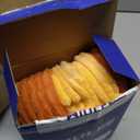 MIULEE Pack of 4 Blue-Orange Corduroy Decorative Throw Pillow Covers 18x18 Inch Soft Boho Striped Pillow Covers Modern Farmhouse Home Decor for Summer Sofa Living Room Couch Bed, 