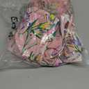 IDOPIP Women's One Piece Swimsuit with Beach Cover up Wrap Skirt Sarong Retro Floral Print Bikini Set Two Piece Bathing Suit (Medium, Pink - Ruffle Shoulders)