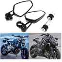 Rich Choices Universal Black Motorcycle 22mm 7/8'' Bar end Rear View Mirrors GROM MSX125 CB500F Z125 pro Z650 Z750 Z800 Z900 MT-03 MT-07 FZ-07 MT-09 FZ-09 MT-10 FZ-10 MT-25 FZ6 FZ8 FZ6R SV650 SV1000