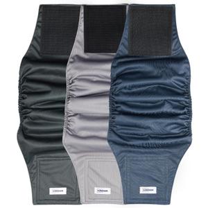 Washable Male Dog Diapers Reusable, Premium Belly Bands for Male Dogs, Pack of 3, High Absorbing Extra Extra Large Male Dog Pee Wraps for Puppy in Incontinence or Excitable Urination and Training(XXL)