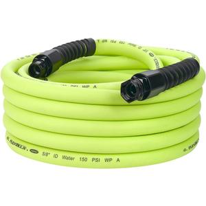 Flexzilla Pro Water Hose with Reusable Fittings, 5/8 in. x 50 ft., Heavy Duty, Lightweight, ZillaGreen - HFZWP550-E
