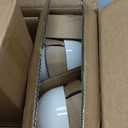 Plates and Bowls Sets, 12 Pieces Modern Stoneware Dinnerware Set for 4 Kitchen Dinner Set Ceramic Dishware Dishes Set Microwave and Dishwasher Safe (White)