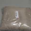 Dreaming Casa Solid Sheer Curtains 96 Inches Long Taupe Rod Pocket Voile Draperies for Bedroom Living Room, 2 Panels, Each 100" W x 96" L