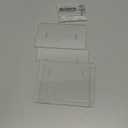 OMOTON Vertical Laptop Stand for Desk, Acrylic Dual Laptop Holder Desktop Clear Adjustable Dock for MacBook Pro Air, HP, All Gaming Laptops up to 17 (Clear, Dual Slot)