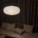 large White Oblate Pendant Lamp Shade 55.5cm(21.85in) Chinses lantern Home Decor Paper Ceiling Lampshade