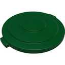 SPARTA Bronco Lid for 20 Gal. Trash Can, Durable, Food-Safe, NSF and HACCP-Compliant, Lid for Commercial Use (Container Sold Separately Fits Bronco Only), Polyethylene, 20 Gallon, Green (Pack of 6)