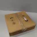 PATIKIL Drum Lamp Shades for Table Lamps 12"x12"x8" Linen Lampshade Set of 2 Easy Assembly Lamp Shade with E27 to E26/E14 Adapters for Floor Lamps Bedside Lamps, Cream (1.65" Spider)