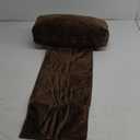 Neck Pillow for Recliner, Memory Foam Non-Slip Head Neck Support Pillow for Sitting, Chair, Couch, Sofa, Adjustable Velvet Headrest Cushion, Brown