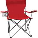 Weather Station Camping Chair, Lightweight and Portable Outdoor Folding Tailgate Quad Chair with Cup Holder and Armrests