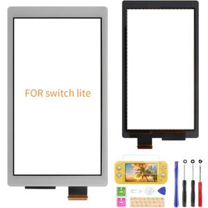 A-MIND Touch Screen Digitizer for Nintendo Switch Lite Only?Front Touch Panel Replacement Parts Repair Set + Tool Repair Kit + Screen Protector (Limited Gray)