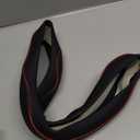 Car Steering Wheel Cover, Anti-Slip, Safety, Soft, Breathable, Heavy Duty, Thick, Full Surround, Sports Style (Black with Red Line)
