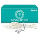 Hearts & Crafts Candle Making Kit - 50 lbs Soy Wax Flakes  - Premium DIY Candle Making Supplies