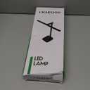 LED Desk Lamp for Office Home, Height Adjustable Architect Desk Light with USB Adapter, Stepless Dimming Desk Lamp Light for Reading, Study, Workbench (Black)