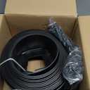 4 in x 33 Ft Garden Landscape Edging, No Dig Garden Edging Border Kit with 61 Pcs Spikes for Flower Bed Lawn Yard Grass Black