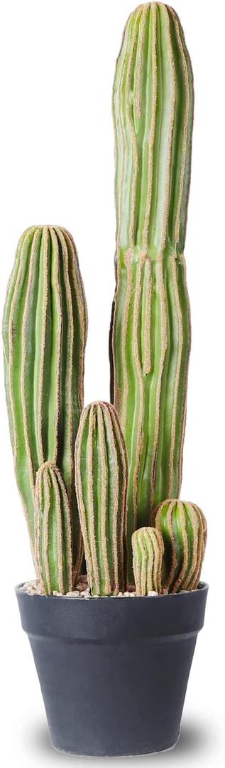 Artificial Cactus Fake Big Cactus 24 Inch Faux Cacti Plants for Home Garden Office Store Decoration