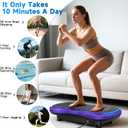 Vibration Plate Exercise Machine for Lymphatic Drainage, Vibration Machine for Full-Body Weight Loss Shaping, Vibrate Fitness Platform 400 Lbs & 200 Adjustable Speeds for Women Men Home