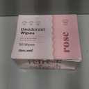 Dew Well - Deodorant Wipes - A Fresh Start When You’re On the Go - Aluminum, Paraben, and Sulfate Free - Rose Scent - 50 Individually Wrapped Wipes