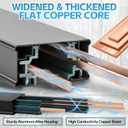 26FT Black H Track Lighting Rails, Complete H Style Track Lighting Kit 3 Wire with End Caps, Live End Feeds, T and L Connectors for Single Circuit H Style Track System