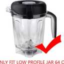 Anbige Replacement Part 64oz Low Profile Pitcher Container Lid, Compatible with Vitamix 750 5200 5000 6300 7500 Vm0102 Vm0103 Vm0197 E310