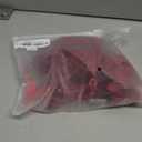 Lilosy Sexy Floral Lace Up Corset Garter Lingerie Set (Small, Burgundy Red)