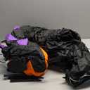 Danxilu 8FT Long Halloween Inflatables Outdoor Decorations, Haunted Inflatable Pumpkins with Witch Hat & Ghost Combo Blow Up Yard Decoration Built-in LEDs Lighted for Lawn Garden Outside Indoor Decor