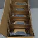 [10-Pack] Glass Meal Prep Containers with Lids, MCIRCO Food Storage Containers with Snap Locking Lids, Airtight Lunch Containers, Microwave, Oven, Freezer and Dishwasher (Gray)